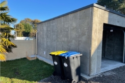 Garage en béton avant enduit